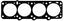 Elring OEM Head gasket Volvo B230 96mm