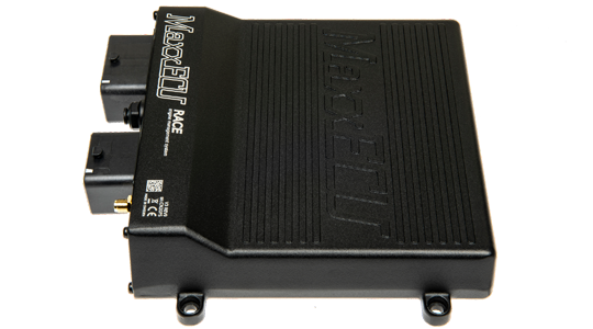 MaxxECU RACE motorsport ECU with knock control and EGT inputs, front view