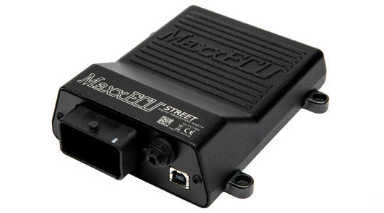 MaxxECU STREET standalone ECU with built-in wideband lambda, front view