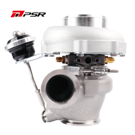 Turbocharger Pulsar PSR 5455G Forward Rotation Dual Ball Bearing 0.72 A/R 4" Inlet .72 A/R S.S. Dual V-Band IWG Main image