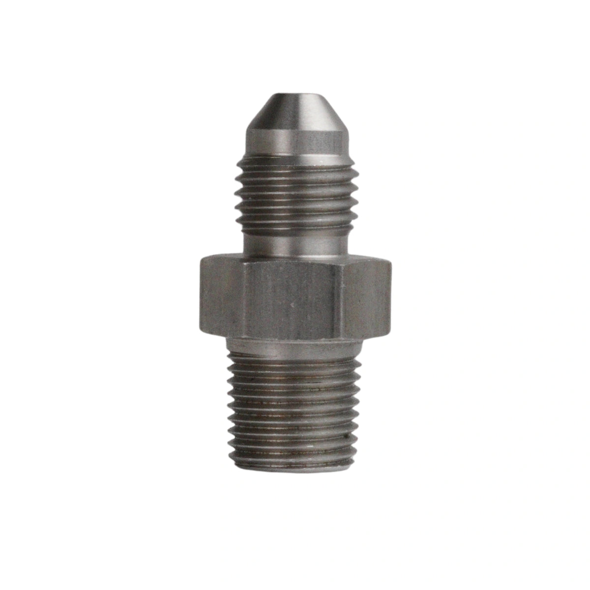 Adapter 1/8" NPT – AN3 väliskeere roostevaba teras Peamine pilt