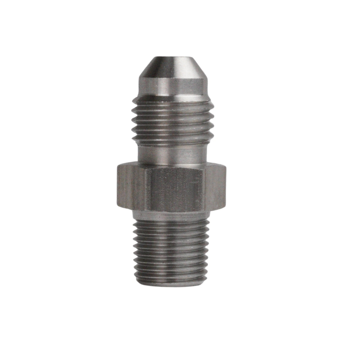 Adapter 1/8" NPT – AN4 väliskeere roostevaba teras