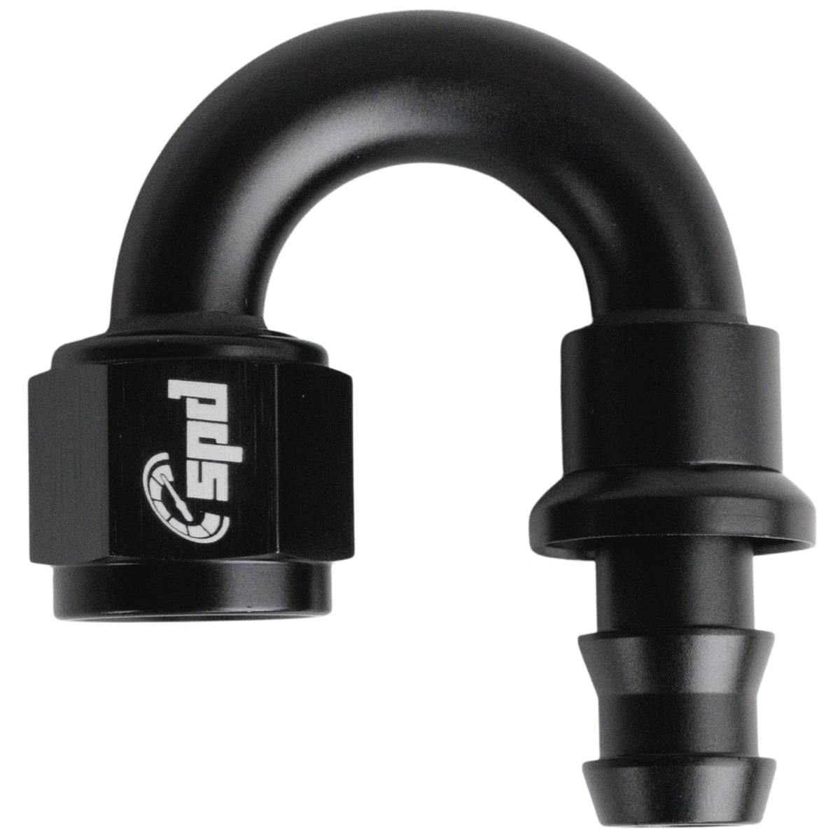 AN6 hose end 180 ° Push On