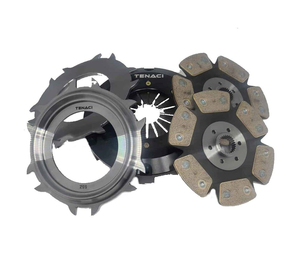 Tenaci 2 disc clutchkit with discs FORD 23  – 184 mm (6-puck) – 1250 Nm Peamine pilt