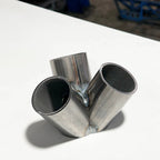 3-in-1 DIY turbo väljalaskekollektori merger must teras