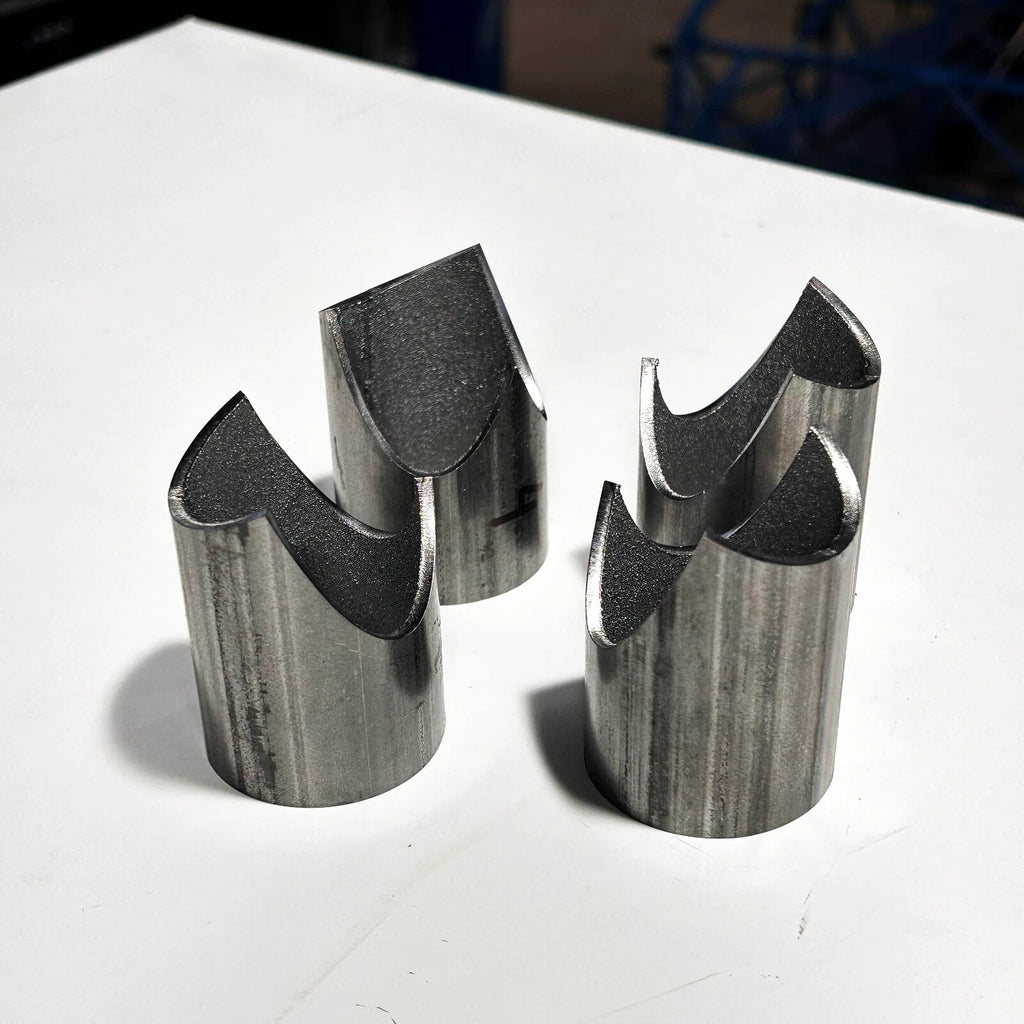 4-in-1 DIY turbo väljalaskekollektori merger must teras