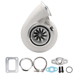 Turbocharger Pulsar PSR 7375G 1200HP 1.15A/R T4 Inlet 3.5" V-band Outlet Ball Bearing Peamine pilt