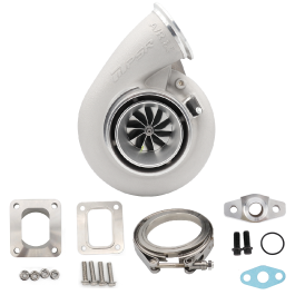 Turbocharger Pulsar PSR 7375G 1200HP 1.01 T4 Inlet 3.5" V-Band Outlet Ball Bearing Peamine pilt
