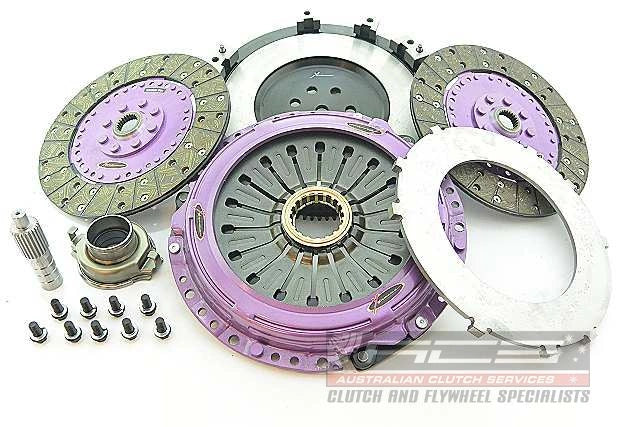 MITSUBISHI LANCER EVO V (CP9A. CT9A) - 230mm Organic Twin Plate Clutch Kit Incl Flywheel 1200Nm Main image