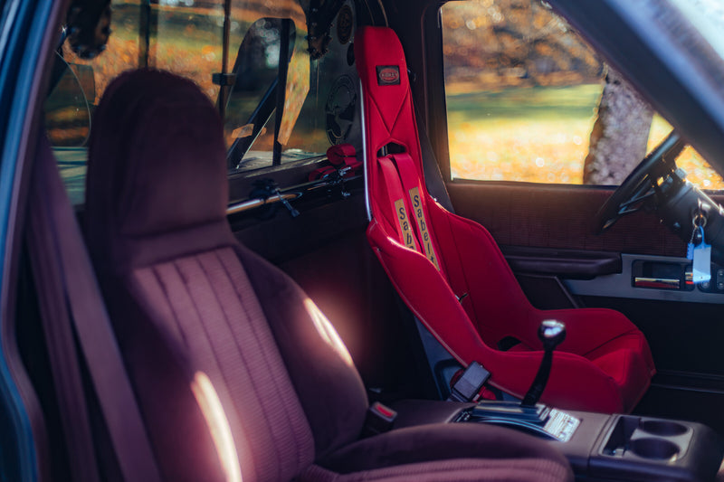 Race seat and shifter inside the 454 SS