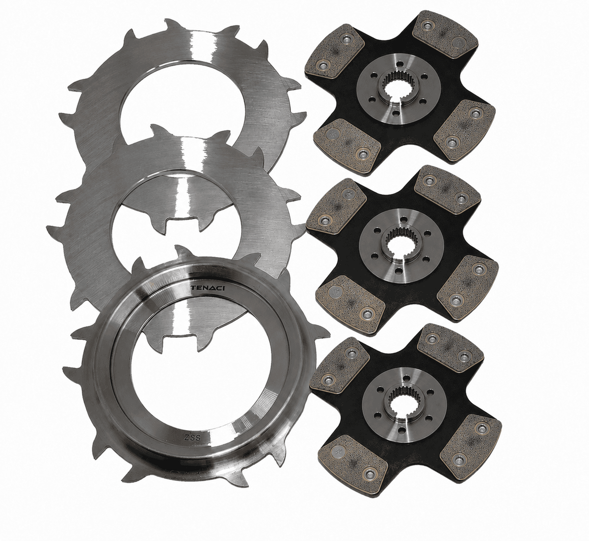 Tenaci 3-disc clutch replacement kit 4-puck – 184 mm Peamine pilt
