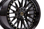 59North D-003 – Gloss Black / Gold Rivets
