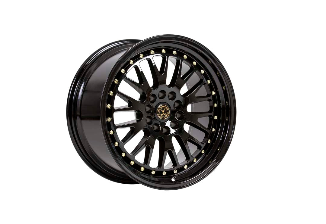 59North D-003 – Gloss Black / Gold Rivets