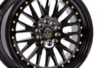 59North D-003 – Gloss Black / Gold Rivets