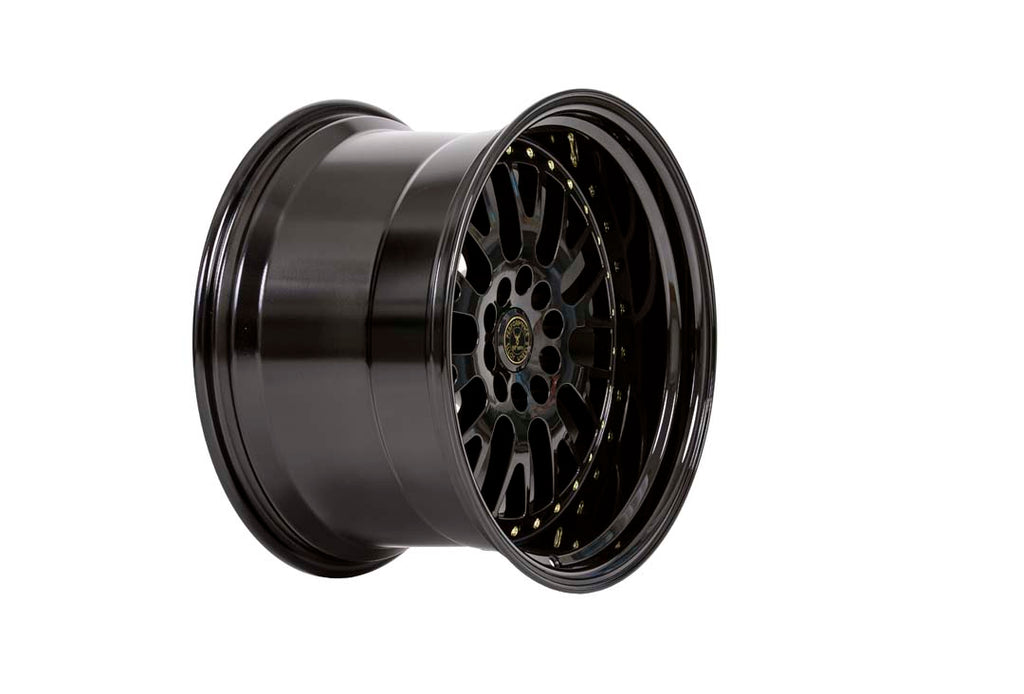 59North D-003 – Gloss Black / Gold Rivets
