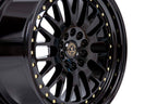 59North D-003 – Gloss Black / Gold Rivets