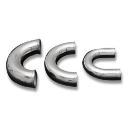 Aluminium elbow 180' 45mm, 30cm