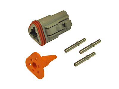 Connector 3-pin DT series male