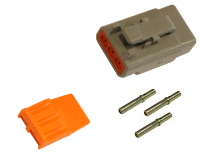 Connector 3-pin DTM series male Peamine pilt