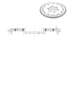 Tenaci Modular Flywheel 240 mm clutch for Mercedes OM606, OM603, M104,